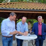Gute Stimmung. Olaf Lies, Matthias Arends und Gerhard Janssen